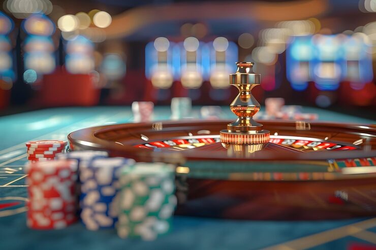 Live casino studio with multiple camera angles and HD streams
